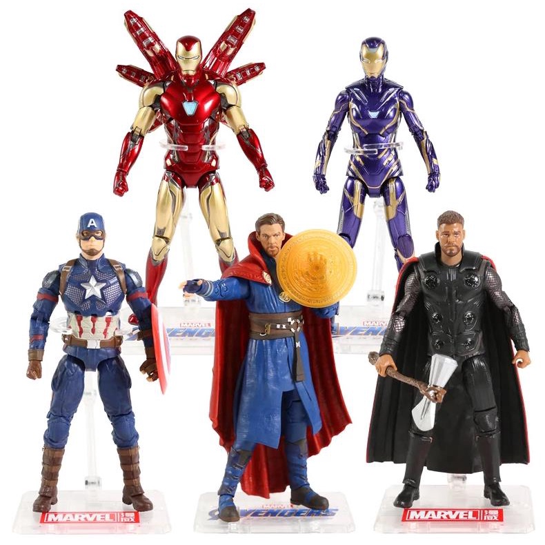 ZD Toys Marvel Avengers Homem De Ferro Capitão América Thanos-Aranha Máquina De Guerra Thor Hulk