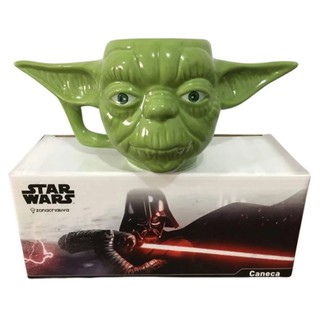 Caneca Formato 3d Mestre Yoda Star Wars 400ml - Tutt Ambientes