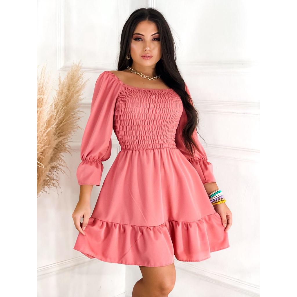 Vestido crepe sale boneca