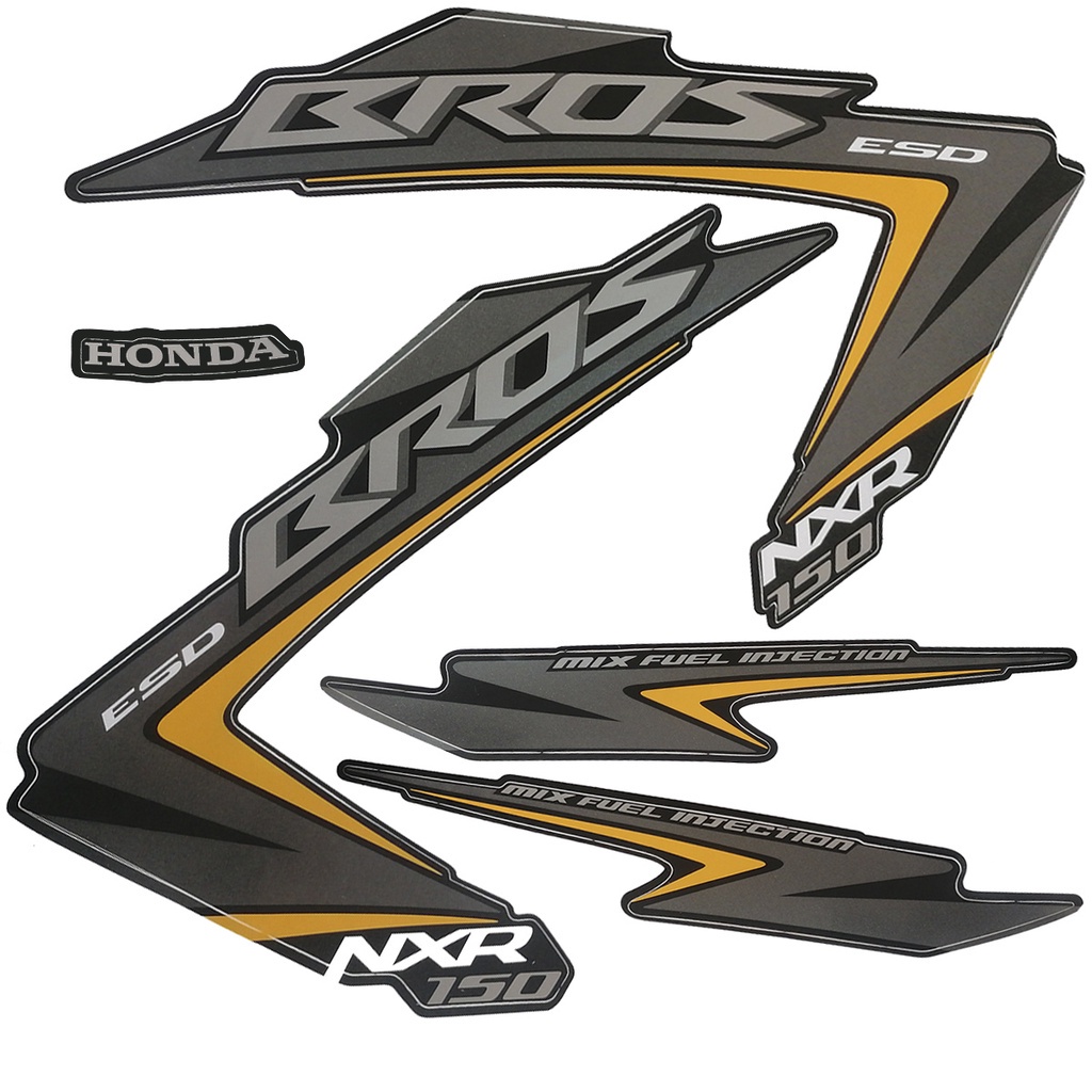 Kit Adesivos Bros 150 2012 ESD Preta | Shopee Brasil