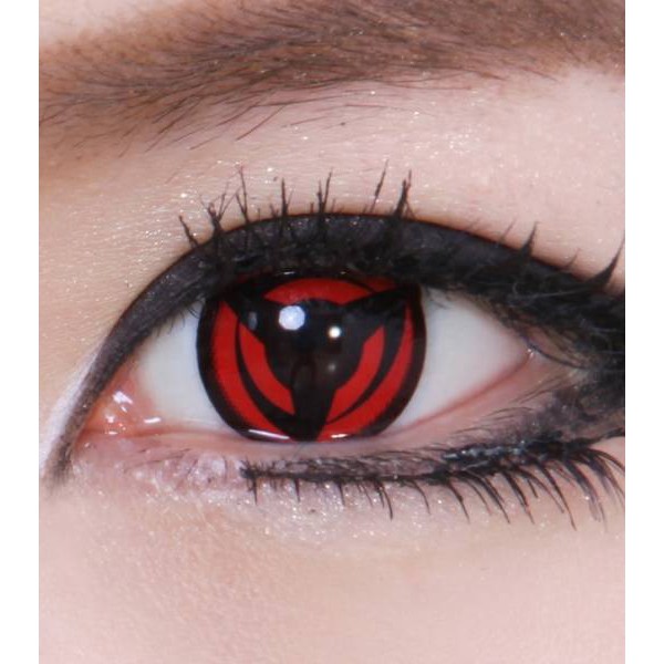 Compra online de Lente de contato ocular para cosplay kakashi três magatama  anime lentes de olhos naruto sharingan lentes de contato coloridas para  olhos