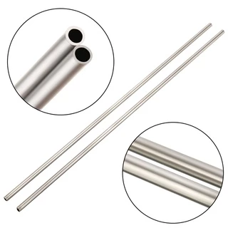 2pcs Prata 304 Tubo Capilar De Aço Inoxidável 4mm OD 3mm ID 250mm Comprimento