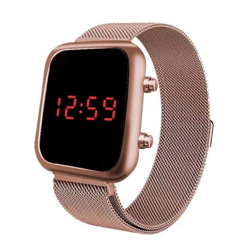 Relógio digital feminino com feixo magnético | Shopee Brasil