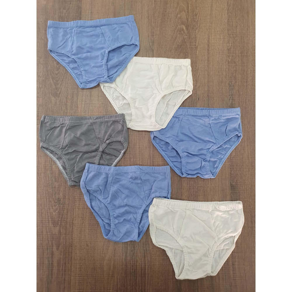 Cueca Menino Slip Lisa Cores Sortidas - Cruy Underwear