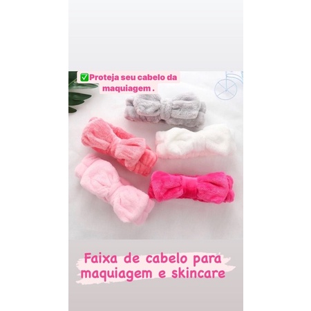 Faixa De Cabelo Para Maquiagem E Skin Care Shopee Brasil