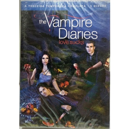 DVD The Vampire Diaries - Terceira Temporada Completa - Novo / Original ...