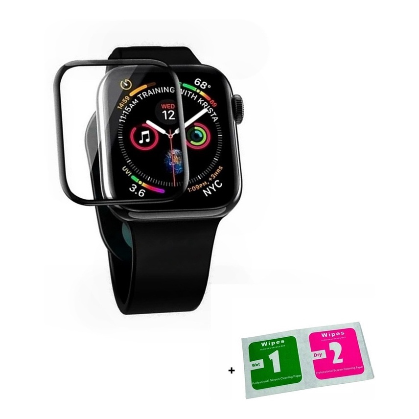 Compre 2-em 1 Quadro de PC Rígido + Temperado Caso de Relógio de Tela  Resistente a Riscos de Vidro Para Apple Watch Series 7 45mm - Preto da  China