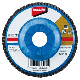 Disco Flap Costado de Nylon 4.1/2 115mm Grão 40 - 80 - 120 Makita Base Plana