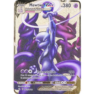 ✨【Direct sales】✨Cartas De Metal Pokemon Dourado Versão Espanhola Vastro  Vmax GX Pikachu Charizard Lugia Arceus Kids Collection Cartões De Jogo De  Presentes