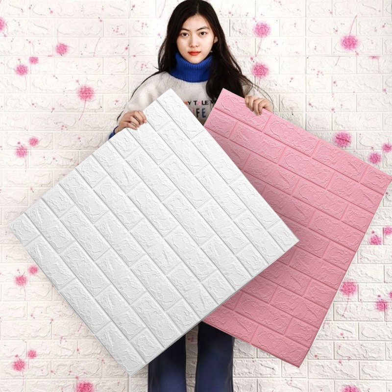 Papel De Parede Adesivo 3D DIY Decoração Quarto Impermeável Casa