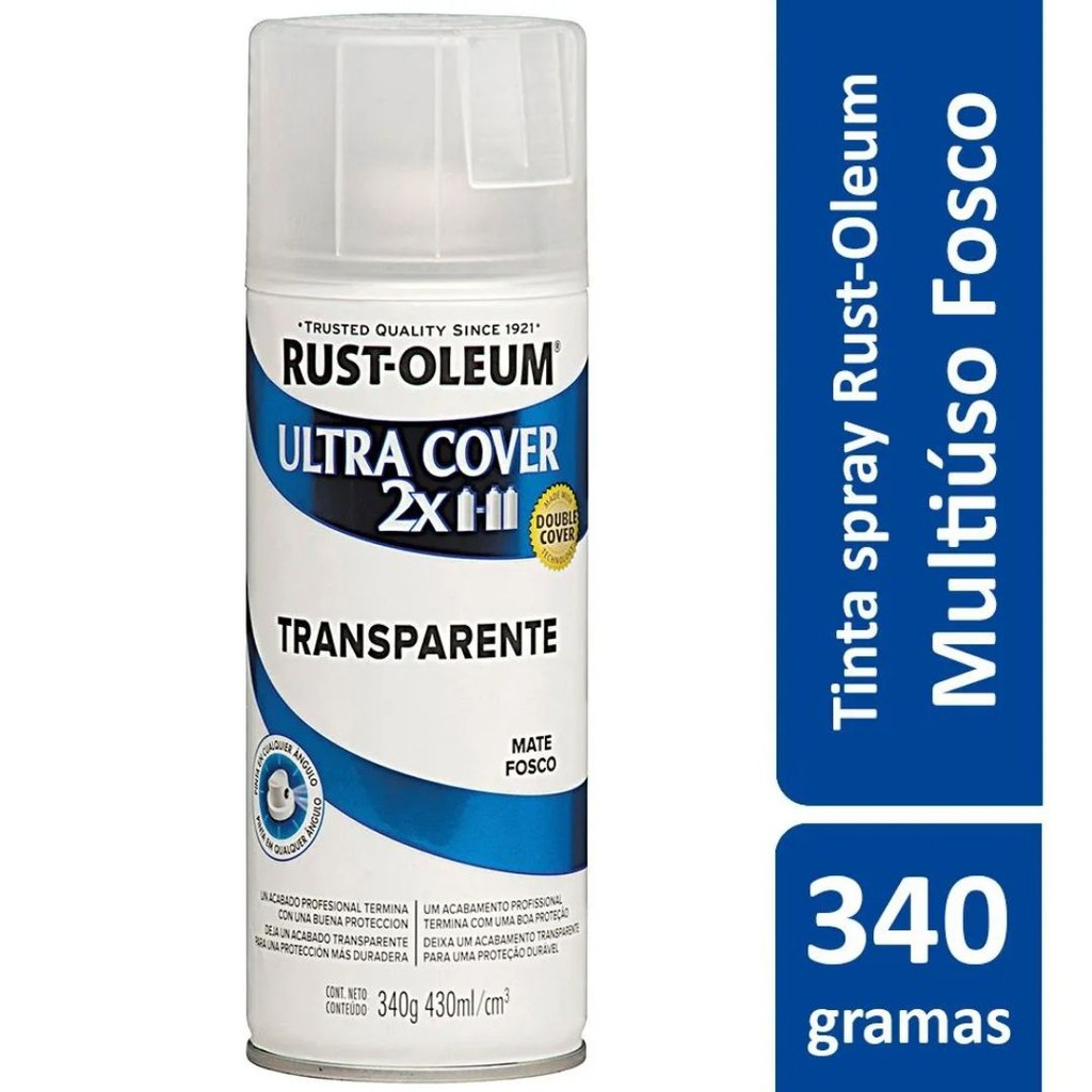 Proteção Para Pintura Multiuso Transparente Fosco Mate Ultra Cover 340g Rust Oleum