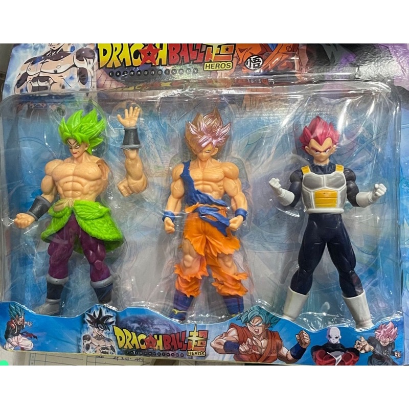 Action Figures Goku Super Saiyajin Luminoso Dragon Ball Z Heros in Box