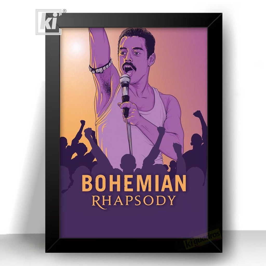 Quadro Poster Bohemian Rhapsody com moldura 44cm | Shopee Brasil
