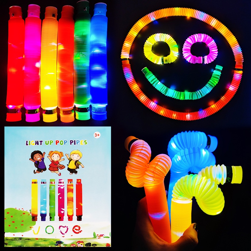 Pop tube com led 20cm | Shopee Brasil