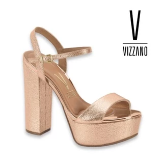 Sandália Feminina Vizzano Meia Pata 6282.455 Salto Bloco