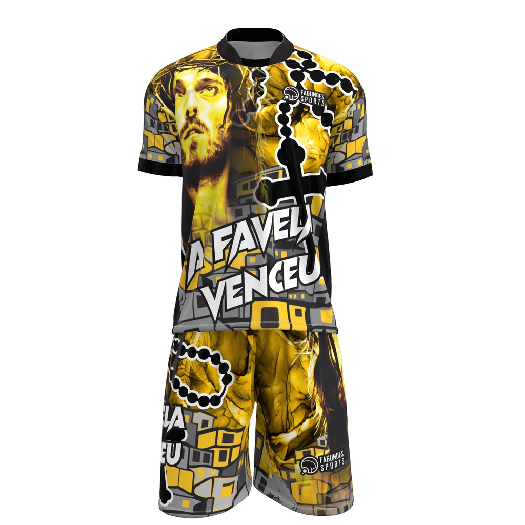 Conjunto De Favela Jesus Cristo E Favela Venceu Dourado Shopee Brasil