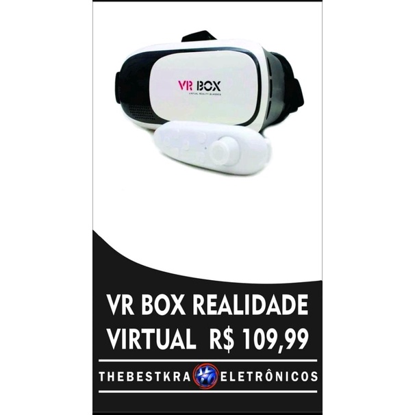 VR BOX REALIDADE VIRTUAL + CONTROLE | Shopee Brasil
