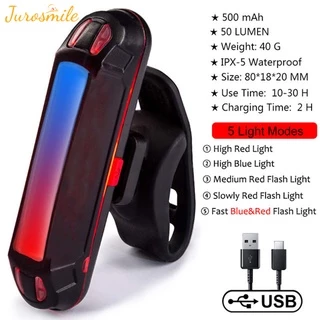 Luz Traseira de Bicicleta Recarregável usb Resistente À Água led