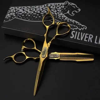 6.0 Tesoura De Cabeleireiro Profissional Corte De Cabelo Conjunto De Desbaste