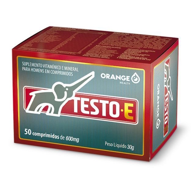 Testo E 500mg 50 comprimidos Orange Health Shopee Brasil