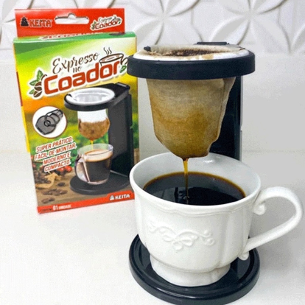 Mini Coador De Café Individual Dobravel Com Suporte 17cm | Shopee Brasil