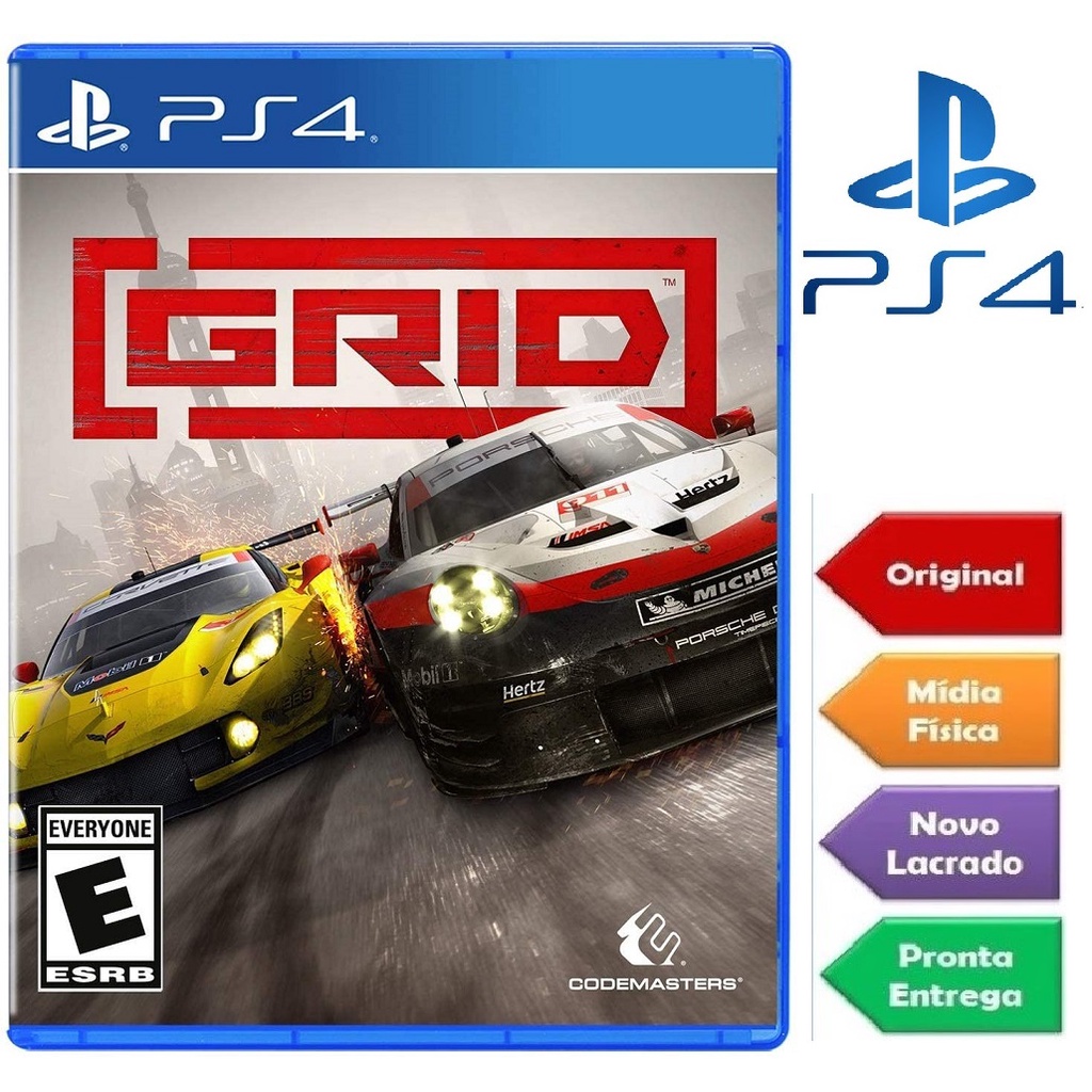 Jogo PS4 Corrida grid - Mídia Física Novo Lacrado em Promoção na