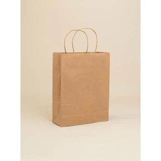 Sacolas de Papel Kraft Média 24x31x10 50 Unidades Alta Qualidade / Ótima Resistência