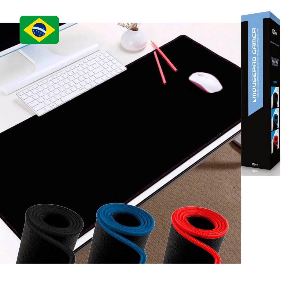 Mouse pad Borda Costurada escritório para Mesa de Computador