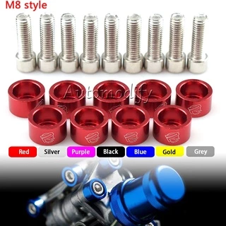 Carro De Alumínio JDM M8 9 Unidades/Pacote De Anilhas E Parafuso De Fender Para Honda Air Inlet Manifold Motor
