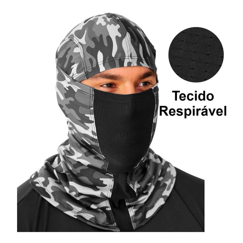 Roadbox Máscara Facial Balaclava U2013 Proteção Solar UV Respirável, Máscara De Cabeça Inteira, Capuz Para Homens E Mulheres, Pesca Ao Ar Livre, Tudo Em Um