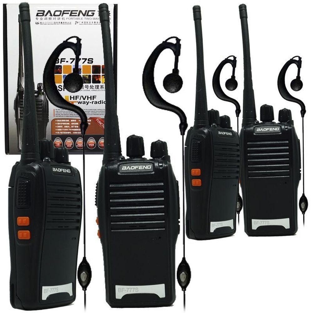 Kit Rádio De Comunicação Comunicador Escopo 12 Km Baofeng 16 Canais ...