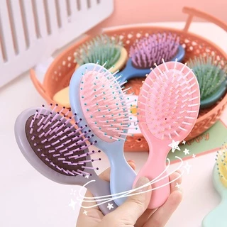 1 pc Mini Candy Portátil Color Ferramentas Profissionais Para Cabeleireiros Anti Massagem Estática Airbag Pentes Pente De Couro