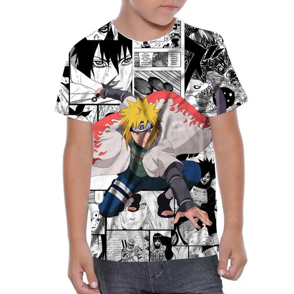 Camiseta Naruto Uzumaki Lamen Piticas Anime Desenho Hokage no Shoptime
