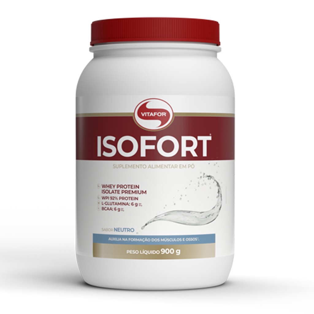 Isofort Whey Protein Isolado 900g Vitafor – Proteína Isolada