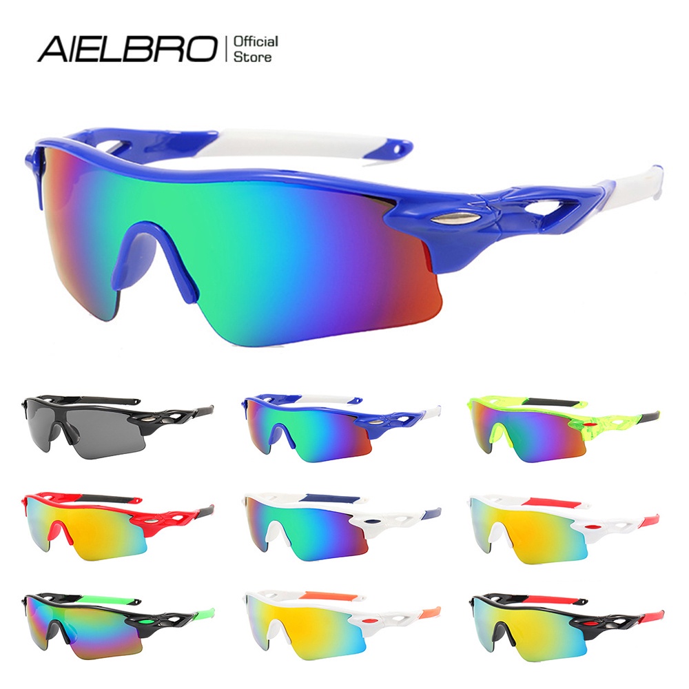 AIELBRO Boy Kids Óculos De Sol Esportivos Uv400 Bike Riding Sunglasses