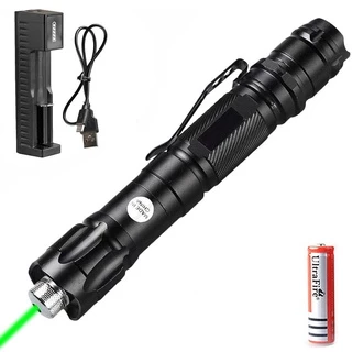 10000m 532nm laser Verde Ponteiro Potente Tocha Poderosa Lazer Foco Ajustável Com Caneta Cabeça