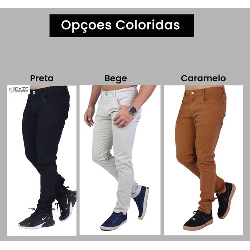 Calça sales masculina colorida