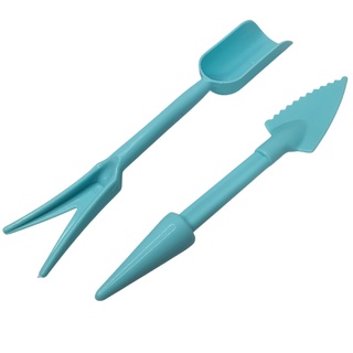 Kit Ferramentas 2 em 1 Azul de Jardinagem p/ Suculentas