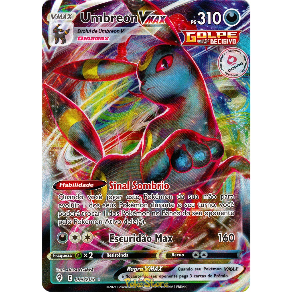 Umbreon VMAX 095/203 - Evolving Skies Ultra Rare Full Art - Lightly Played Pokemon Card