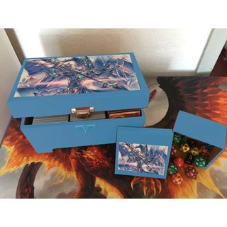 Deck Box Para 1000 Cartas + Porta Dados Yu Gi Oh Personalizado Mdf