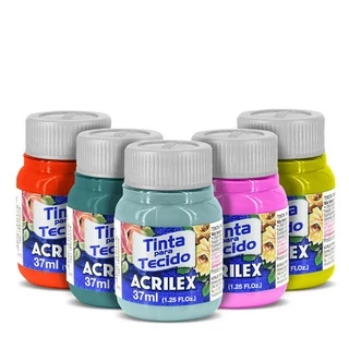 Tinta Para Tecido Fosca 37ml Cores Acrilex