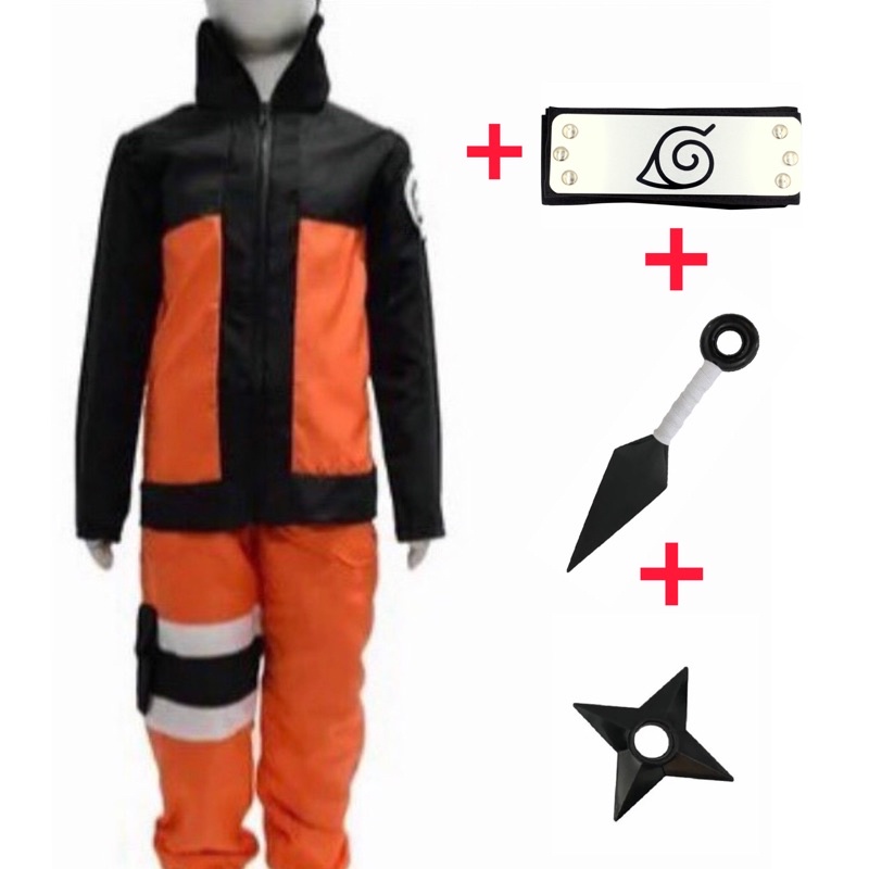 Fantasia Naruto, Naruto Shippuden Adulto/Infantil | Shopee Brasil