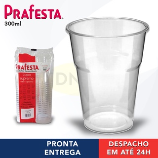 Copo Descartável 300ml Mania Poá Rosa Prafesta 30 Unidades