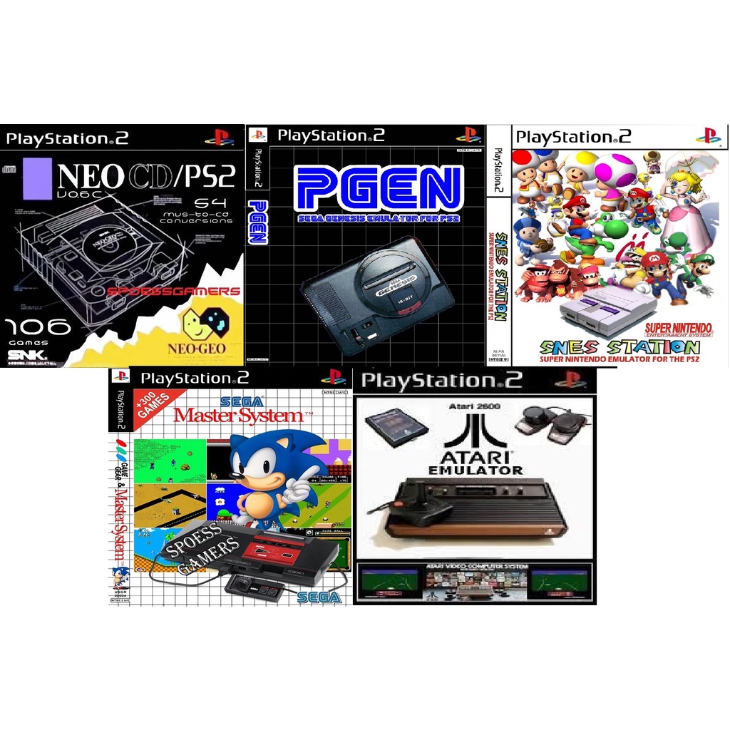 5 Emuladores Para Ps2 - Super Nintendo Mega Drive Neo Geo Master System ...
