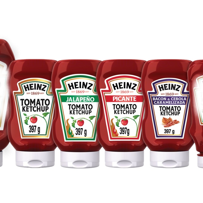 Ketchup Heinz Tradicional, Picles, Bacon, Jalapeño ou Picante