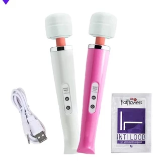 Varinha Mágica Vibrador Feminino Masturbador Ponto G Estimula Clitóris Magic Wand + Brinde Entrega Rápida
