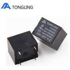 Rele 12v 10a 1 Contato 5 Pinos Jqc-3ff-s-z Tongling T73