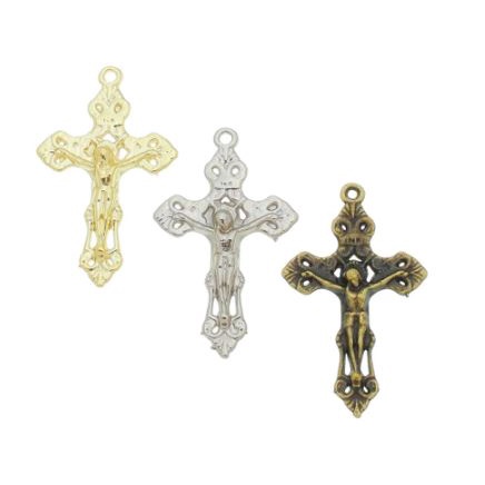 CRUZ PEQUENA / CRUCIFIXO PARA MONTAGEM DE TERÇO Nº 169 (25 unidades)