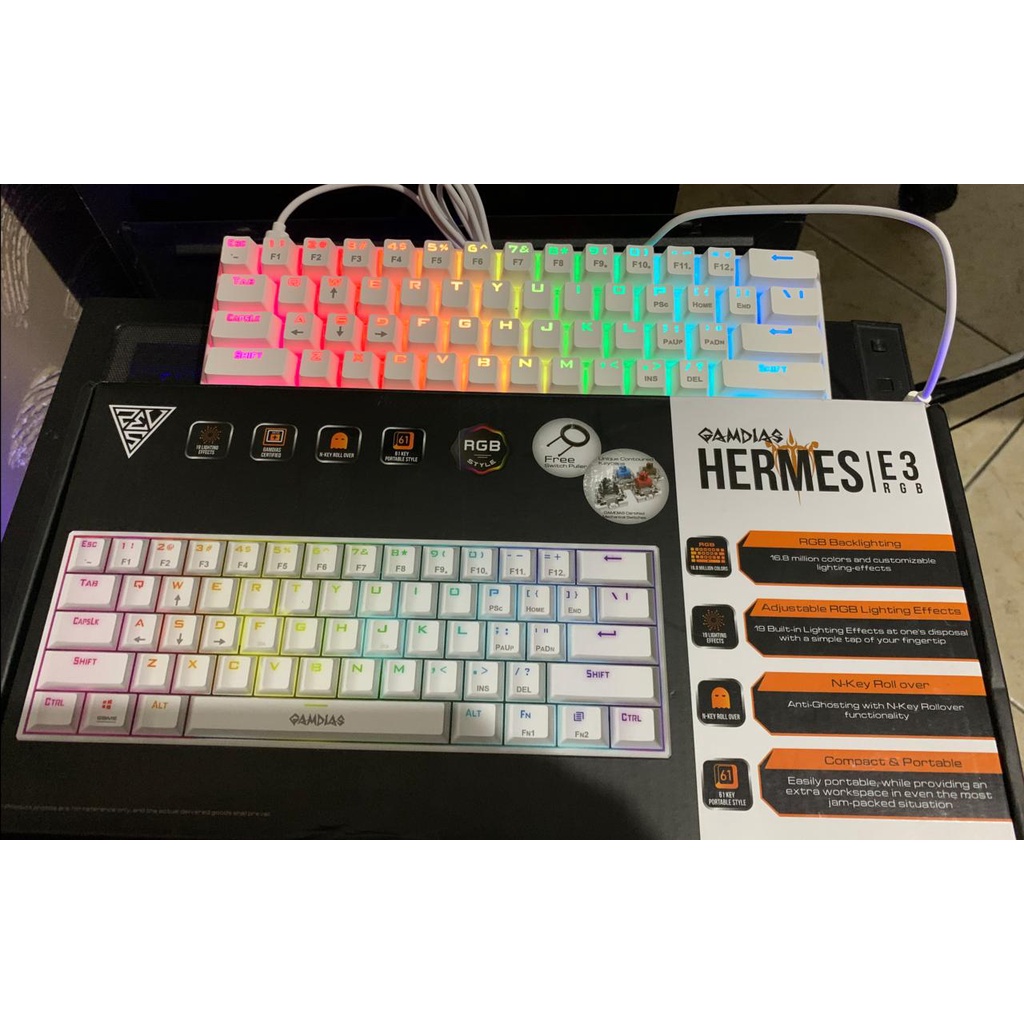 Teclado Mecanico Gamdias Hermes E3 RGB (Refurbished)