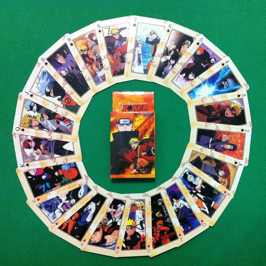 Coleção De Baralho Akatsuki Exclusivo Do Naruto Com 54 Cartas Itachi  Sharigan Pain Rinnegan Hida Tobi